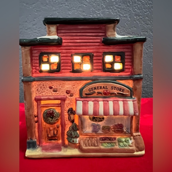 Dickens collectibles Sugar Creek County General Store lighted building - Picture 1 of 5